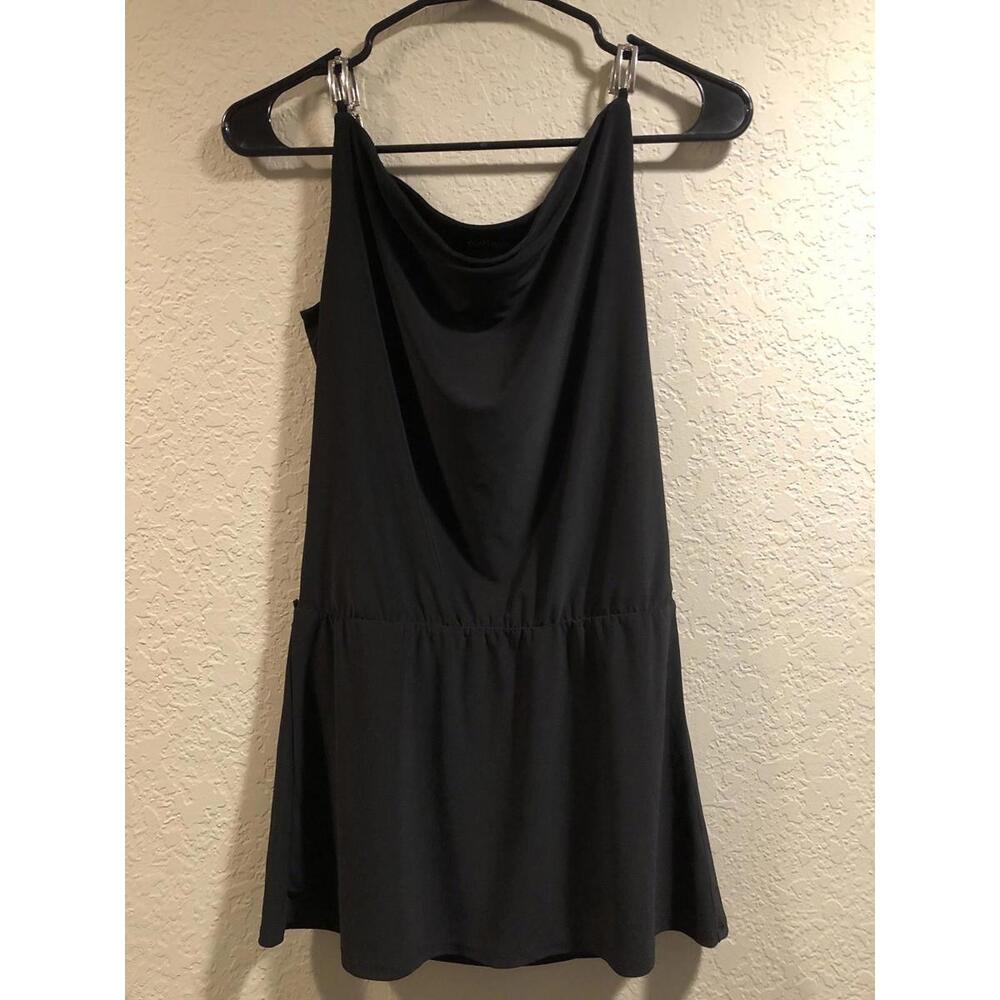 Dress Women's Silver Chain Straps Black White House Black Market Tank Dress XS